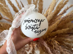 Bombka z personalizowanym napisem